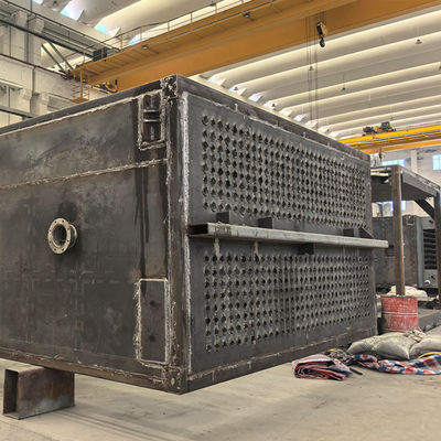 Caixa de água de tubo modular de aço de alta resistência Instalação rápida 438030Nm3/H Taxa de fluxo de gases de combustão