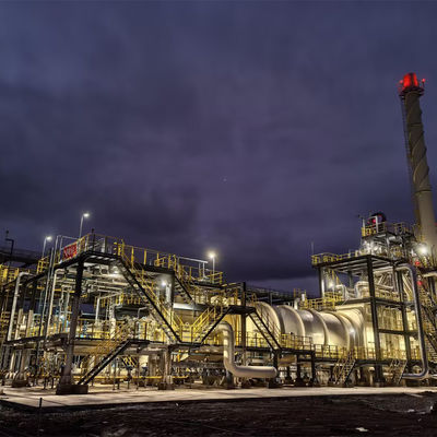 Interface de expansão com troca a quente Caldeira de calor residual 78000 Nm3/H Parâmetros dos gases de combustão