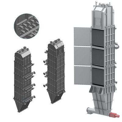 Conversor de calor sólido a granel de contracorrente Design modular Baixo consumo de energia