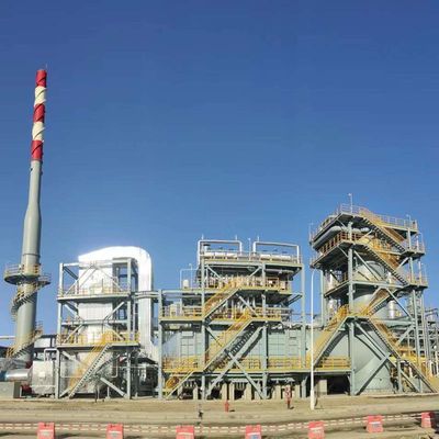 Caldeira de tubos de canto de chapa corrugada de ciclone Secagem a vapor de dois estágios 50 t/h